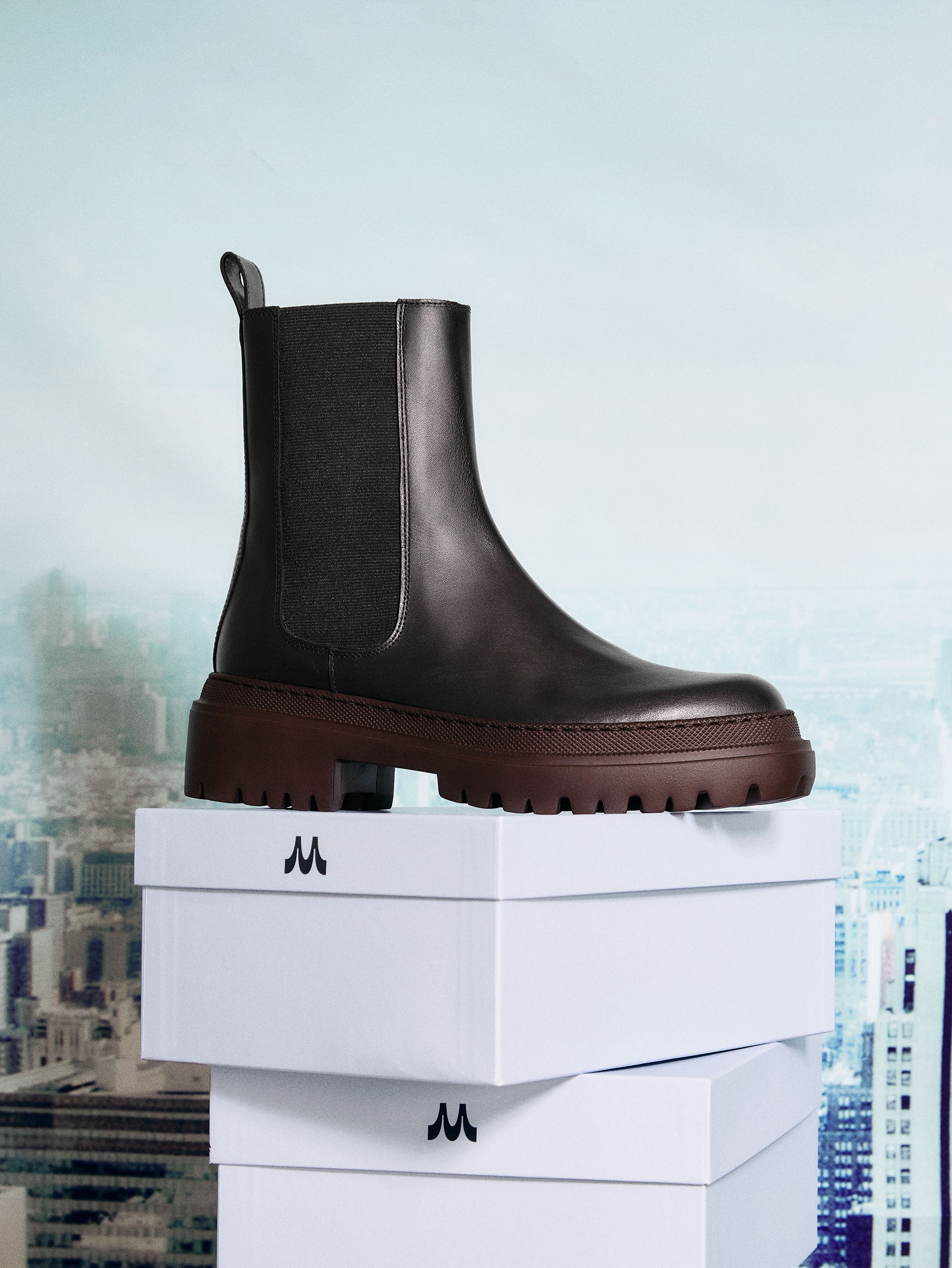 Corticella Leather Boot Combo Brown Maguire Shoes