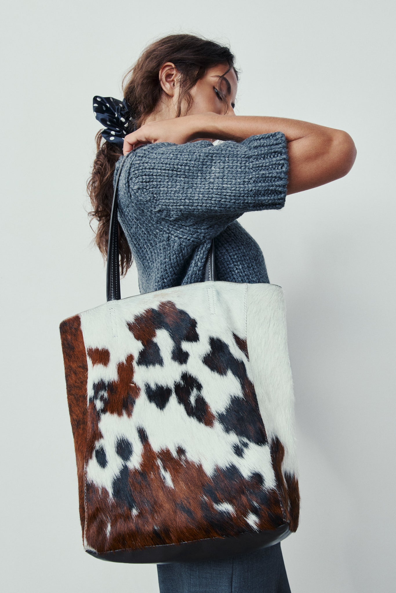 Carpi Tote en Cuir Cow Print Large | Maguire Shoes