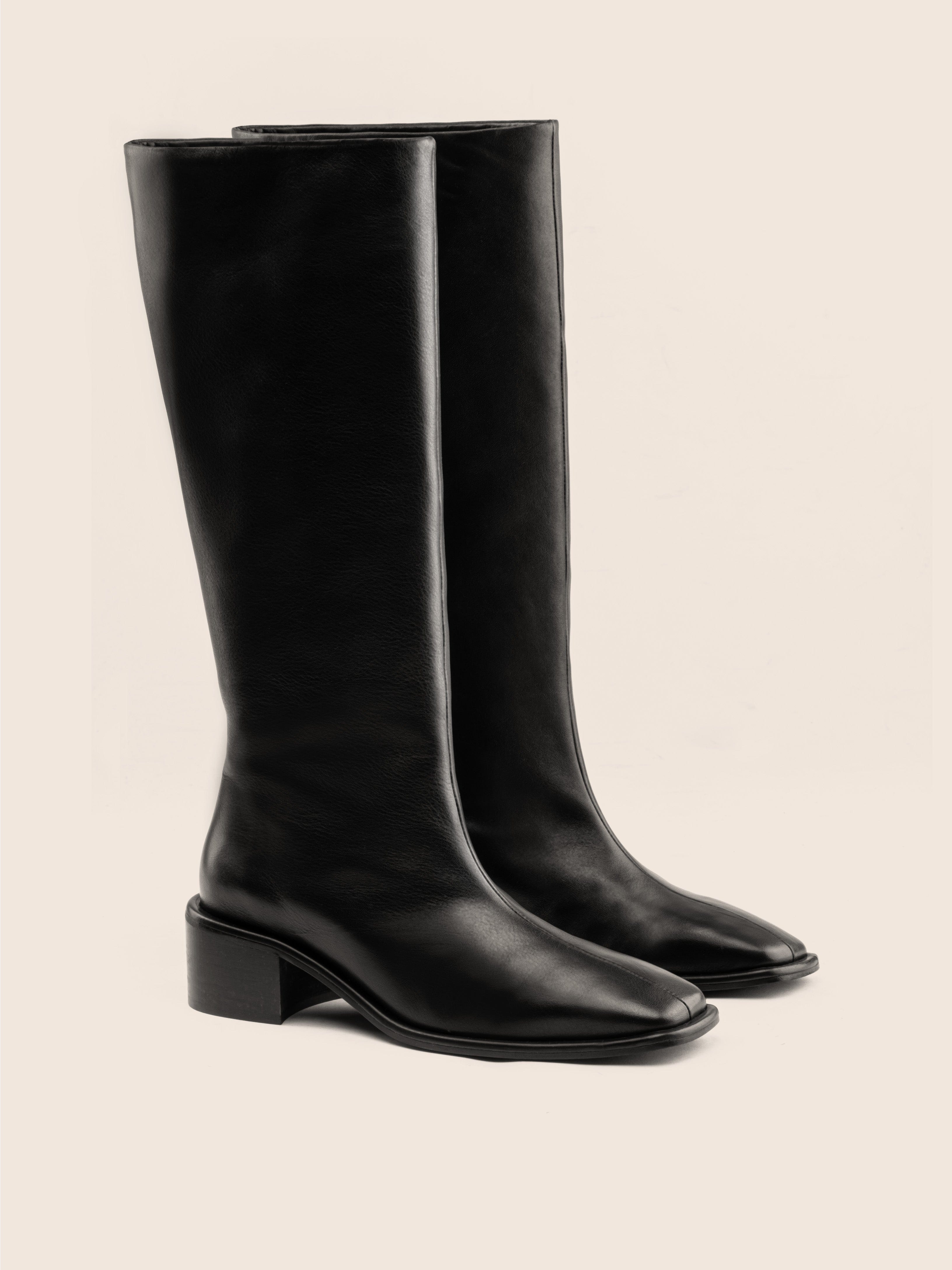 Maguire Carmona Leather Knee-High Boots - Black