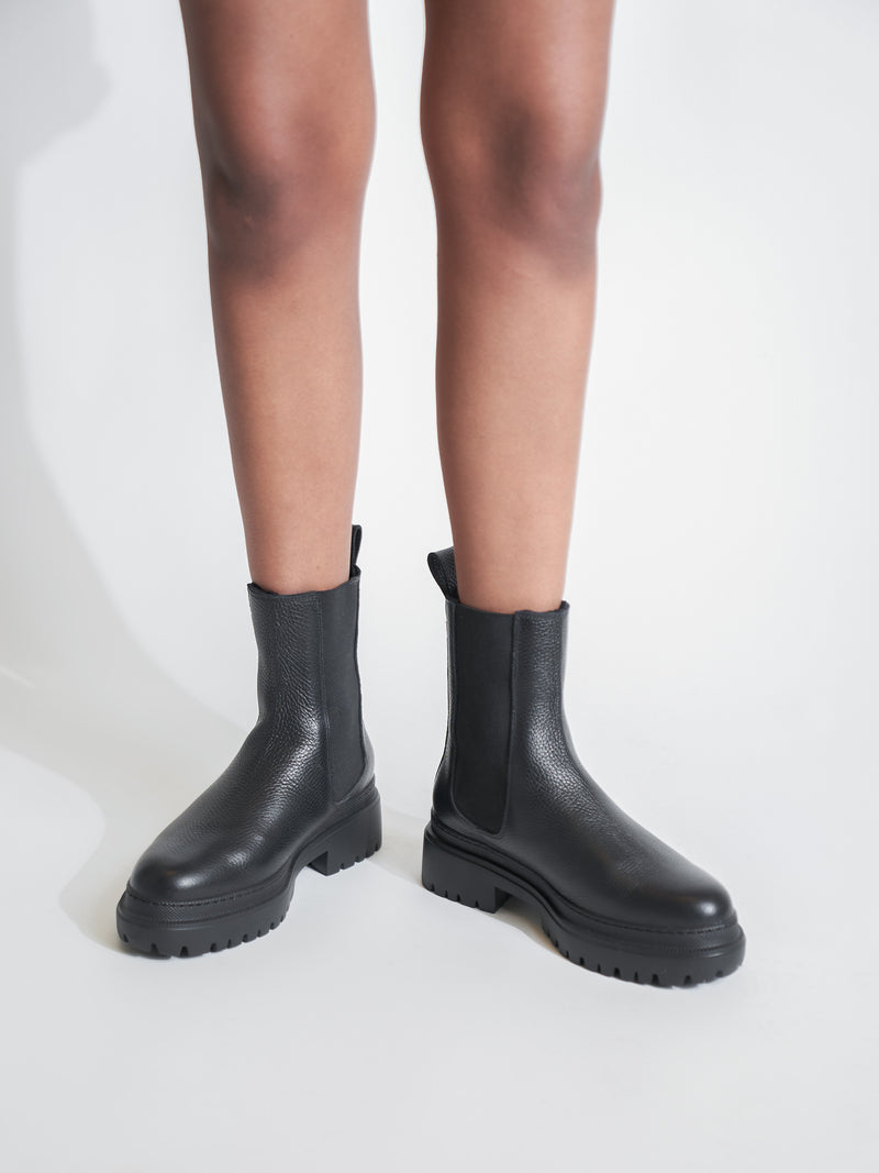 Cortina Botte Doublée Noir