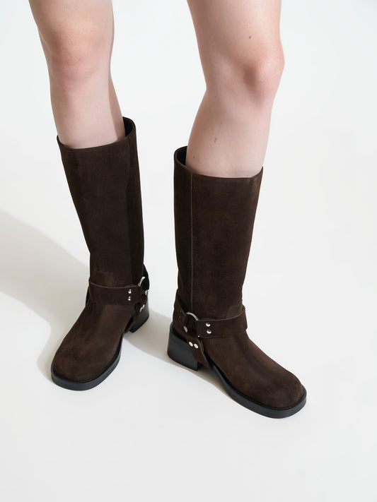 Lucca Brown Suede Boot
