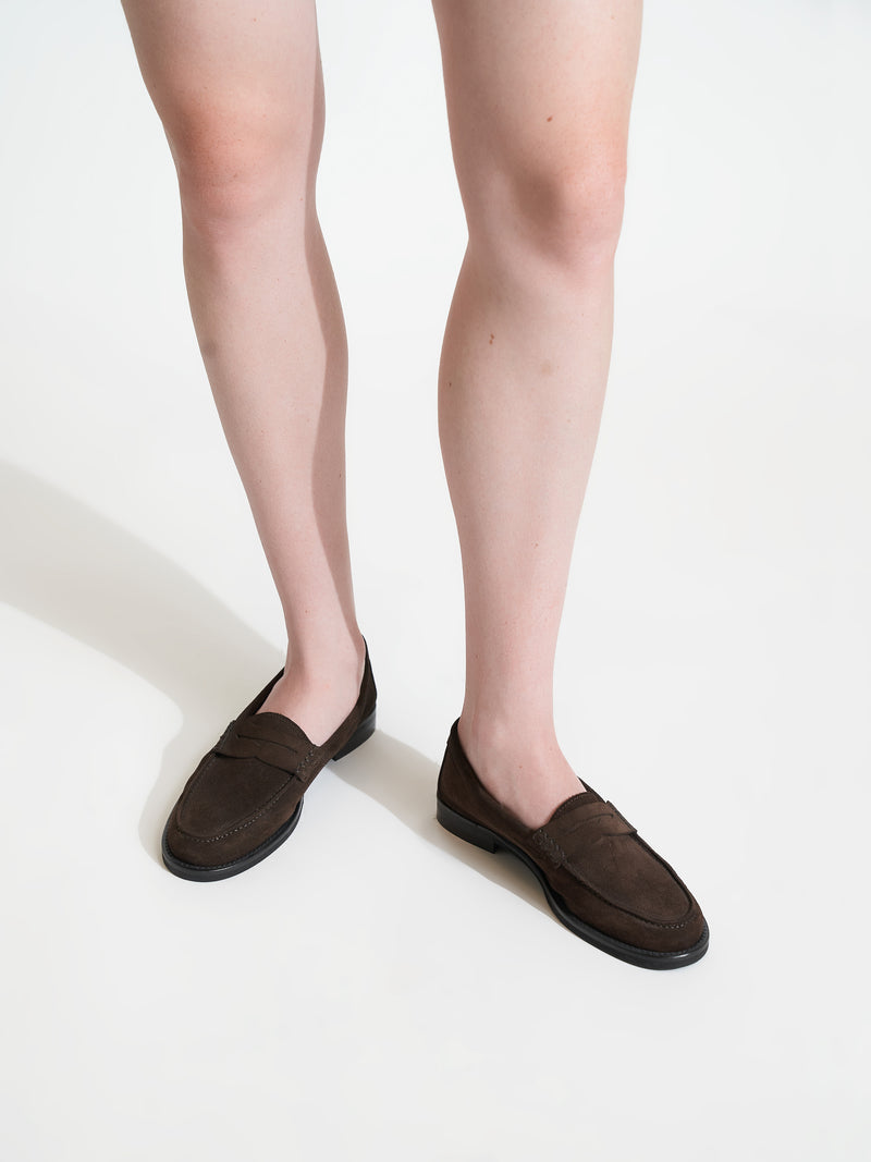 Napoli Brown Suede Loafer
