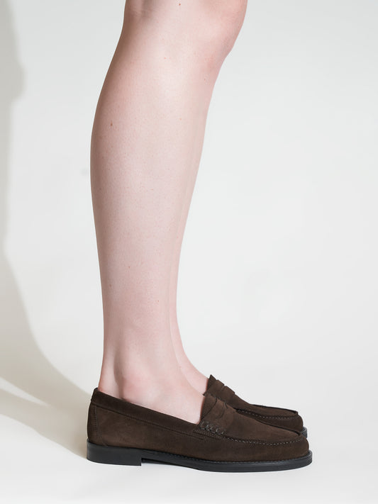 Napoli Brown Suede Loafer