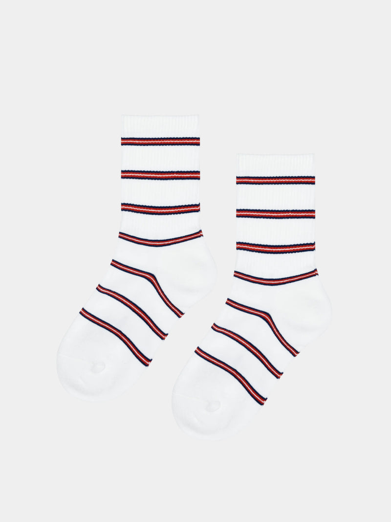 Pencil Stripe Sporty Crew