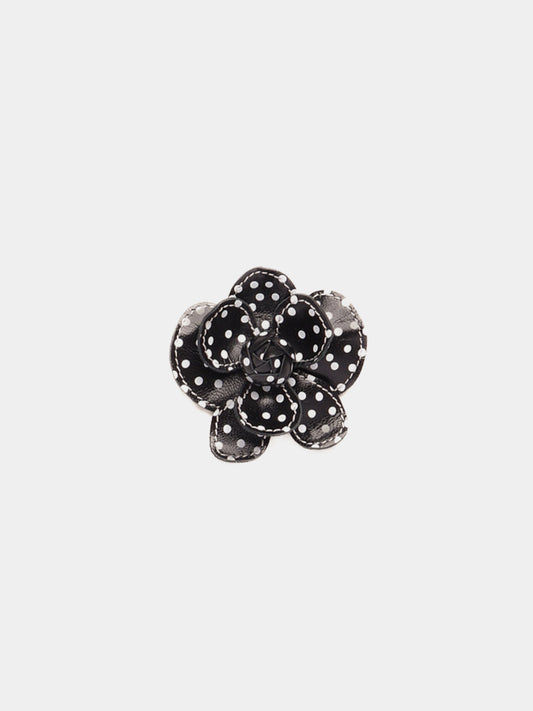 Pince Florale Polka Dot Noir