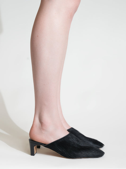 Touria Black Heel