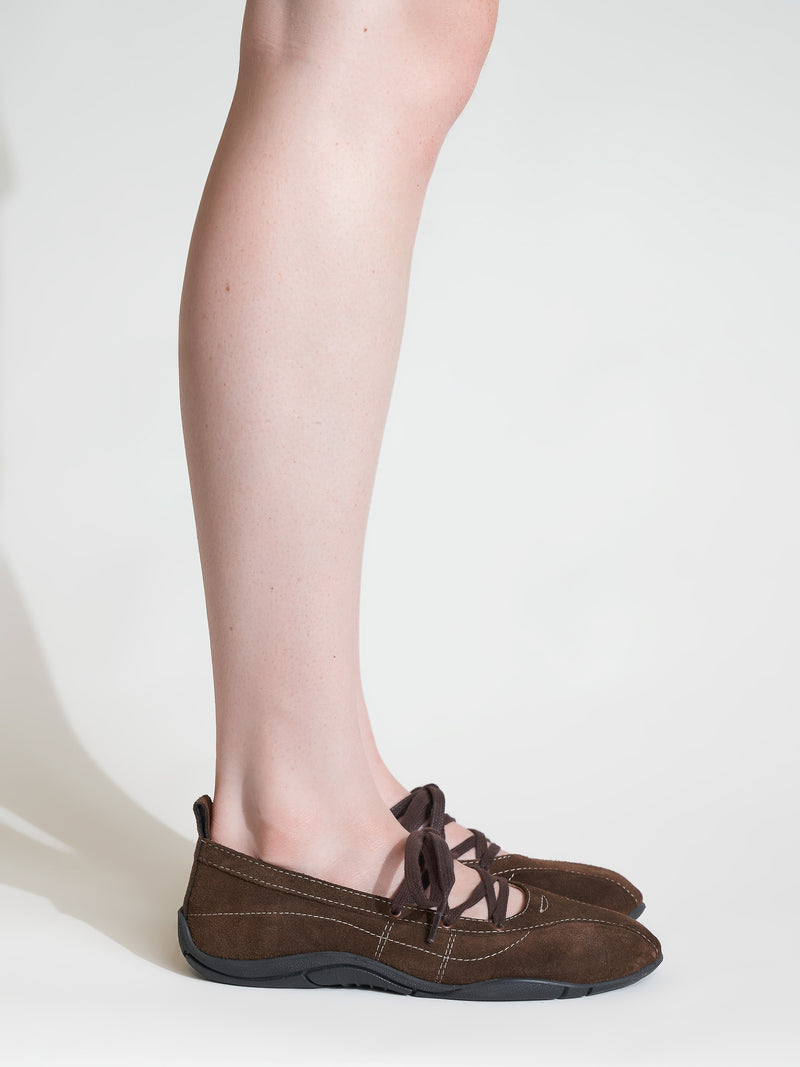 Zava Ballerine Brown Suède