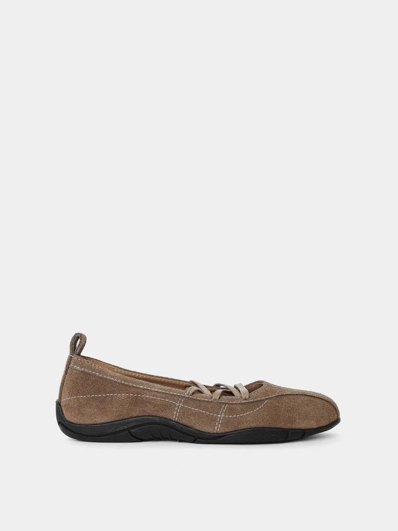 Zava Ballerine Taupe Suède