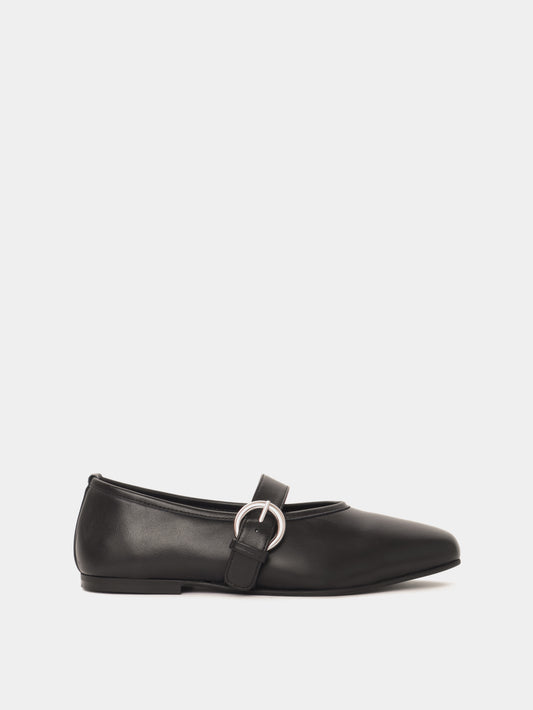 Black mary jane ballet flat
