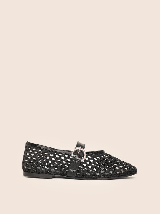 Aveiro Ballerine Woven Noir