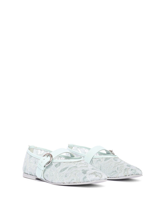 Lacey blue mary jane ballerina flats