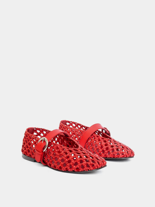 Aveiro Red Woven Ballerina