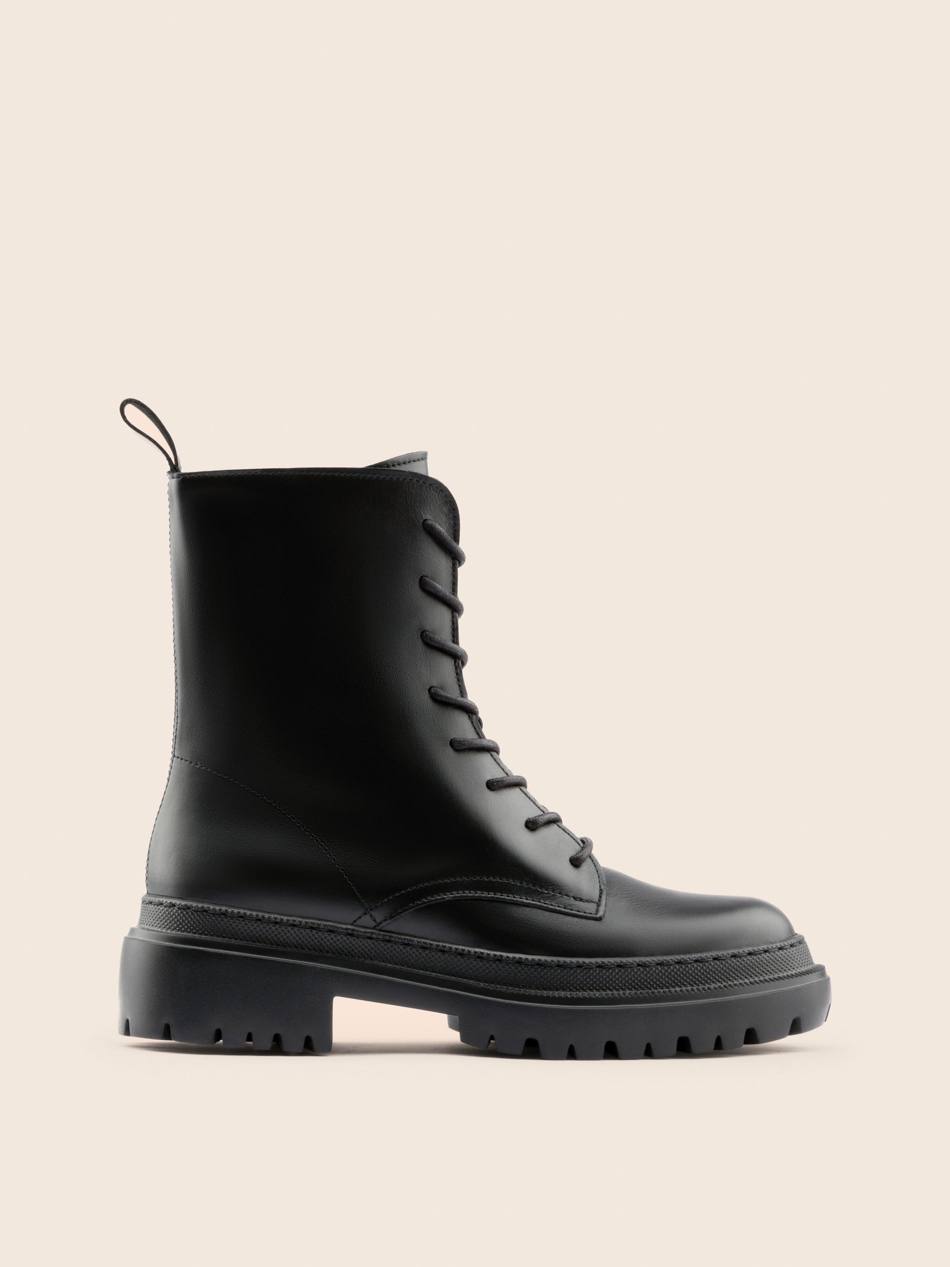 Belluno Black Leather Boot