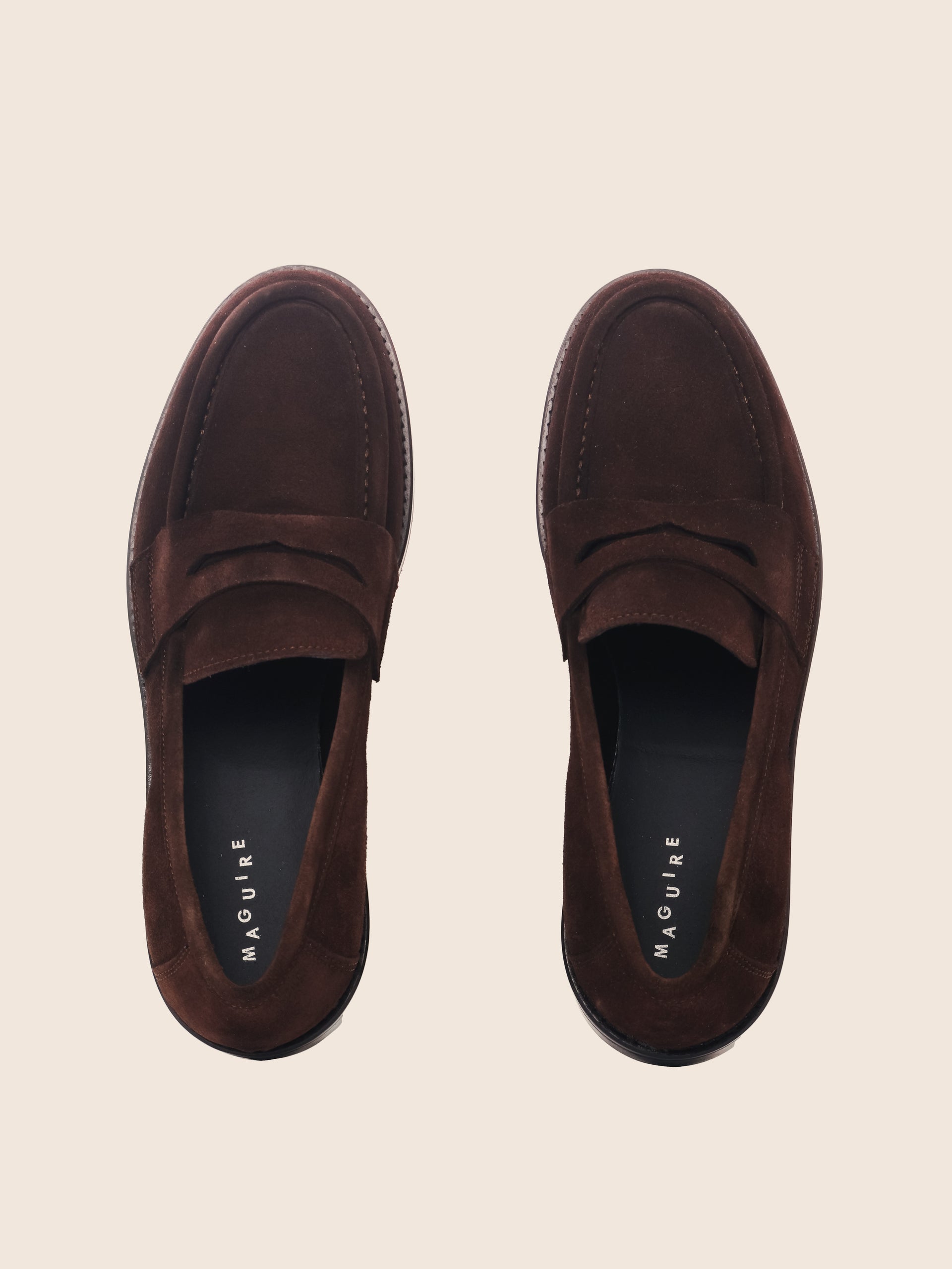 Bergamo Loafer Suède Brun