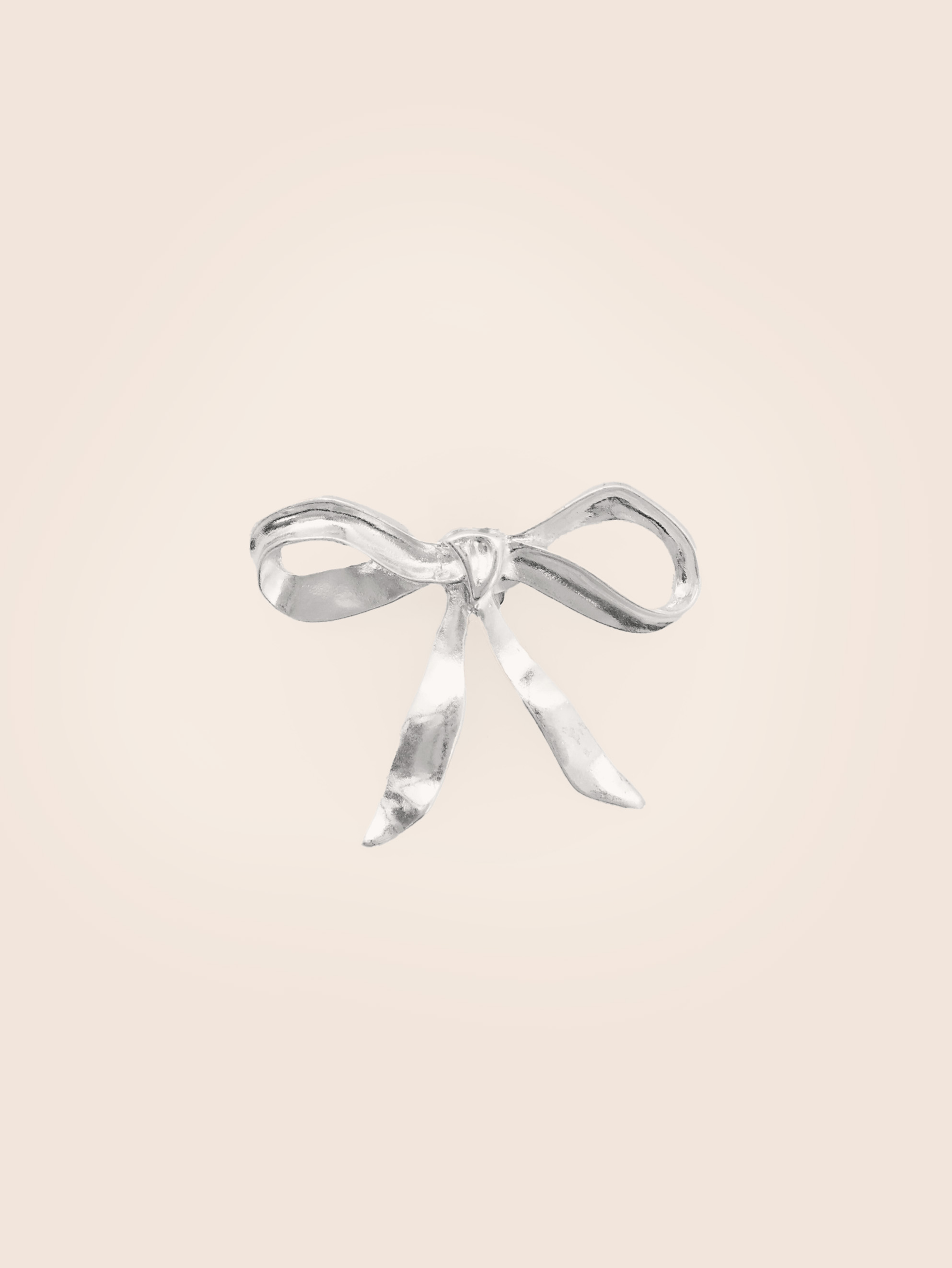 Bow Clip Silver