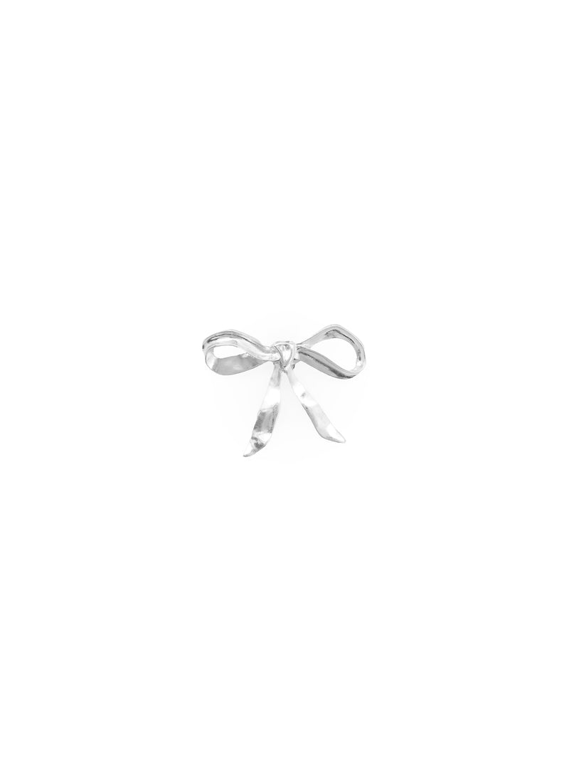 Silver bow clip