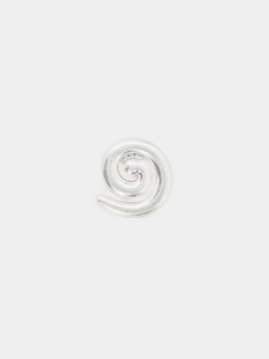 Silver swirl shoe clip