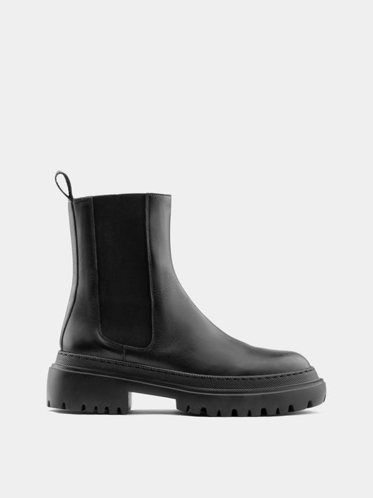 Corticella Botte Cuir Noir