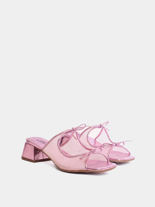 Curia Pink Metallic Sandal