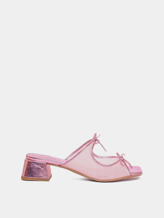 Curia Pink Metallic Sandal