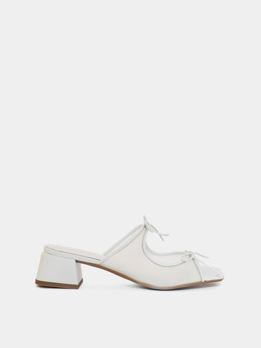 White shoe on a white background