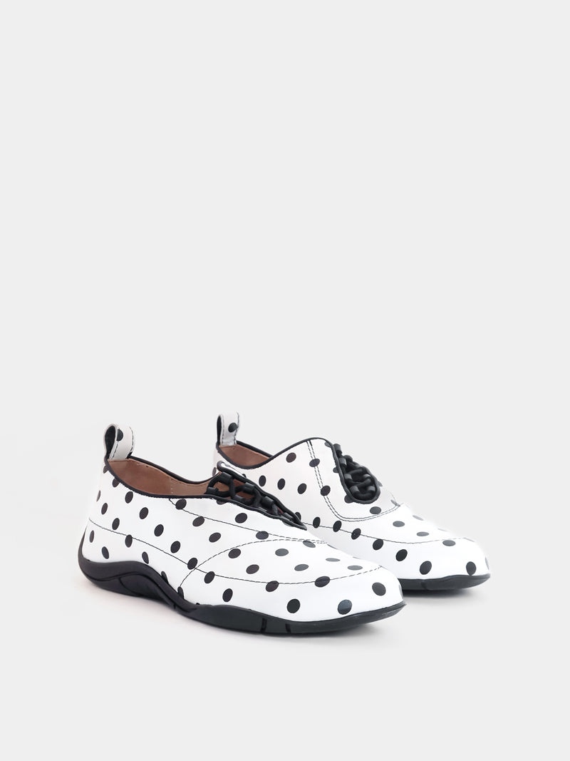 Eliza White Polka Dots Sneaker