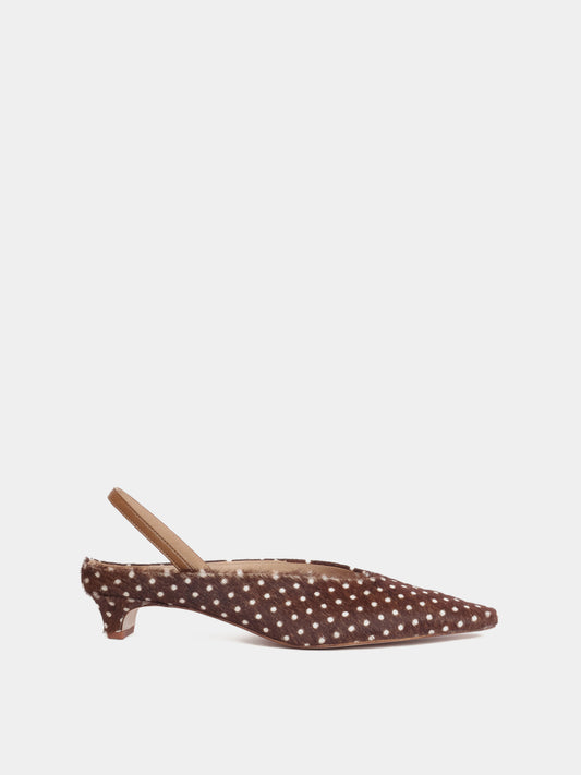 Floresta Brown Polka Dots Pump