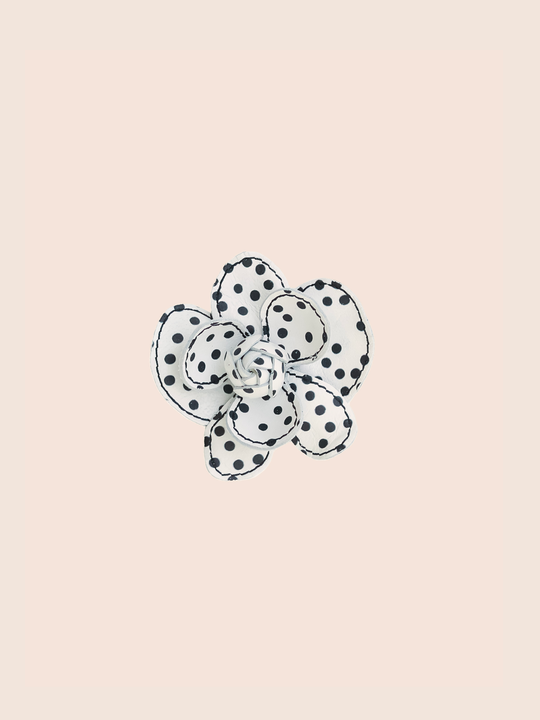 Stitch Flower Clip Polka Dot