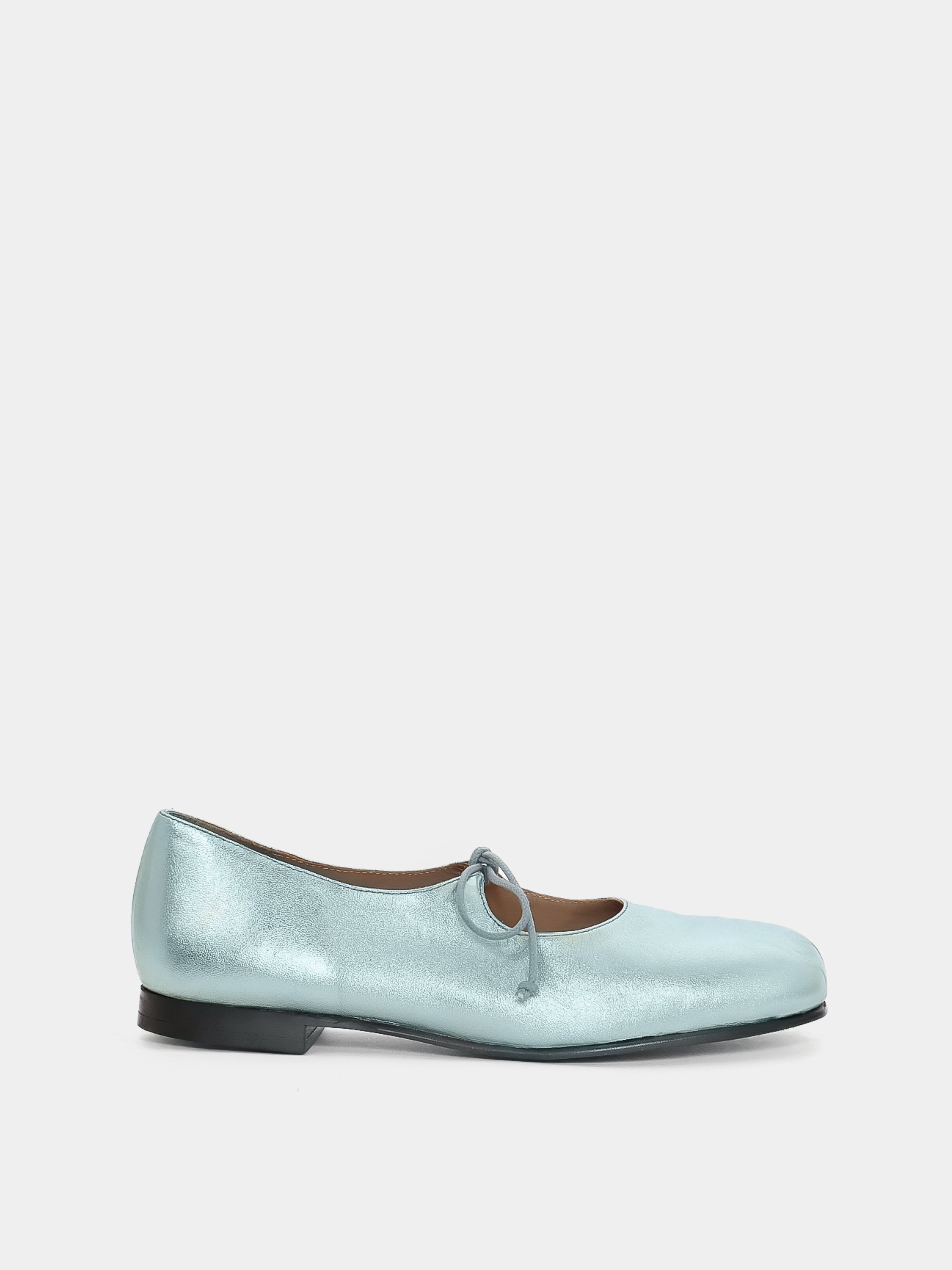 Gaia Blue Metallic Ballerina
