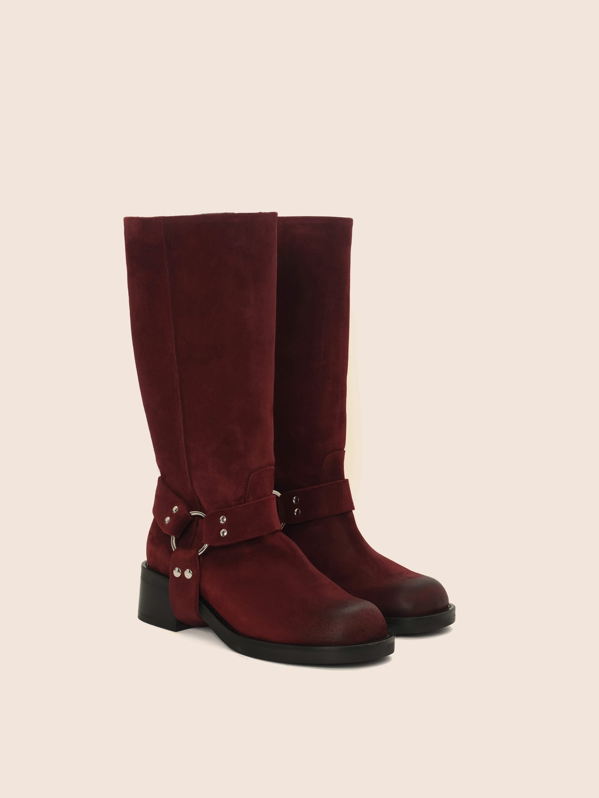 Lucca Cherry Suede Boot