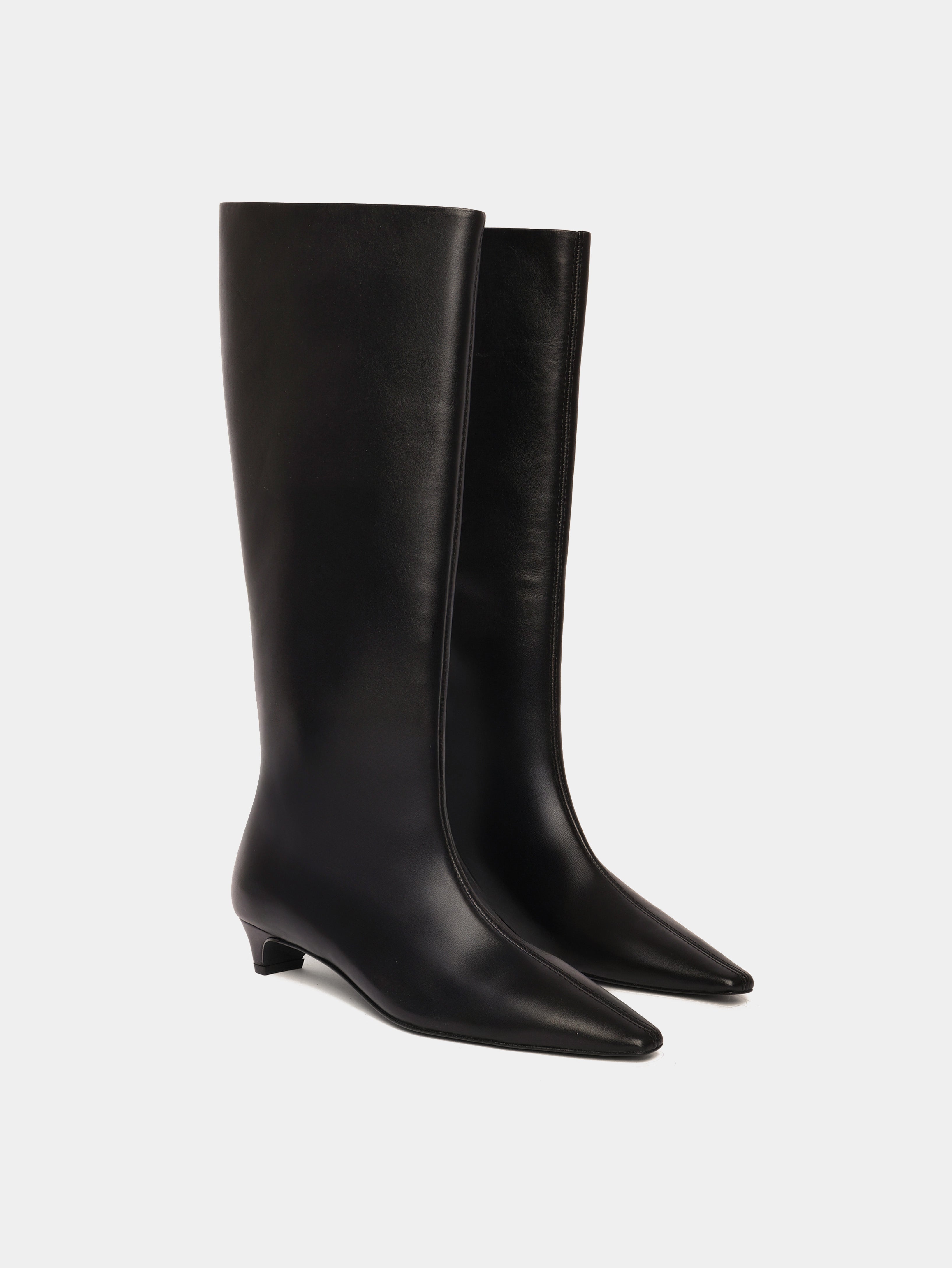 靴 archive leather pointed toe heel boots Novelda Black Leather High Heeled Boot | Maguire Shoes