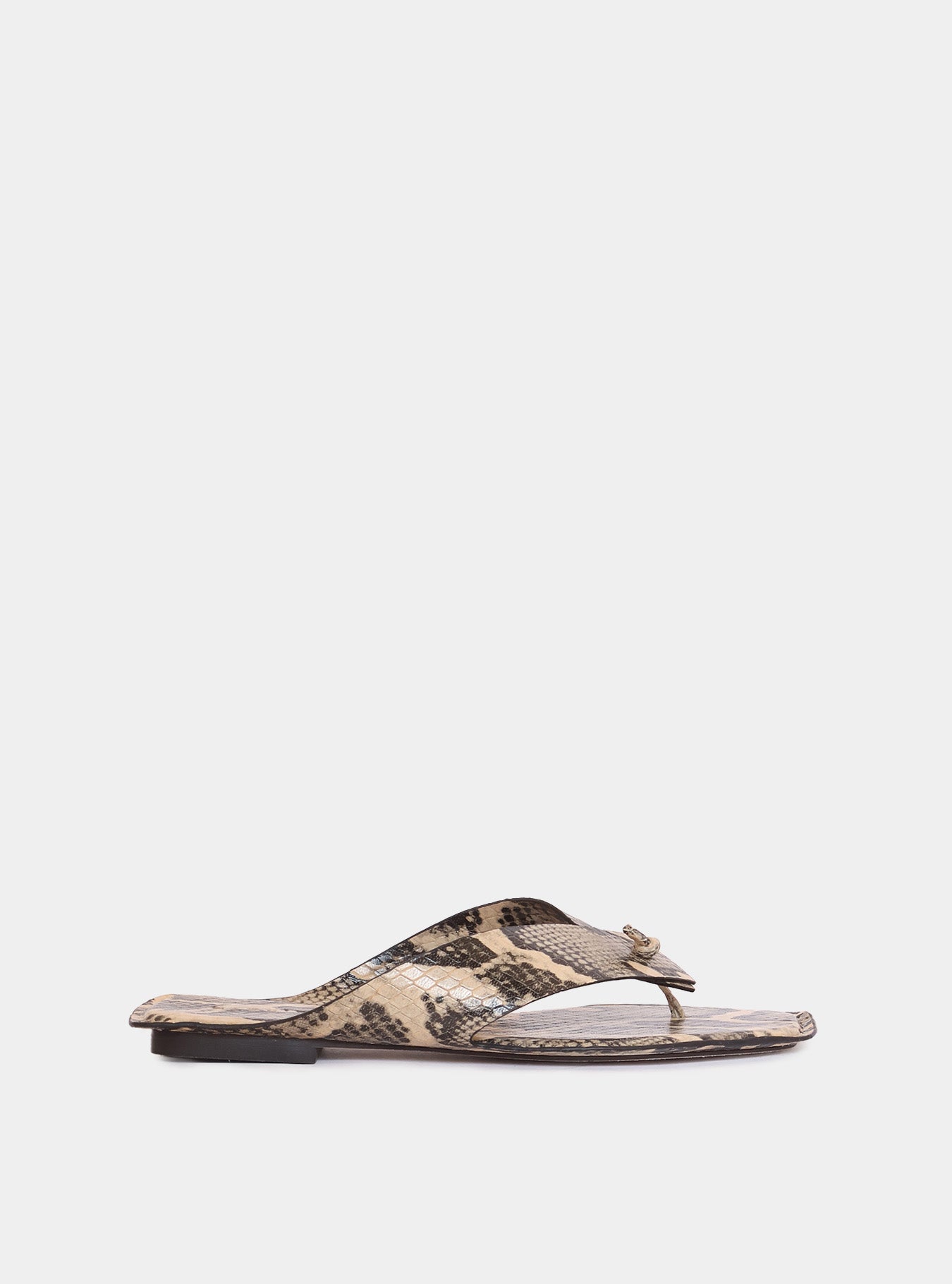 Flip Flop sandal with snake print