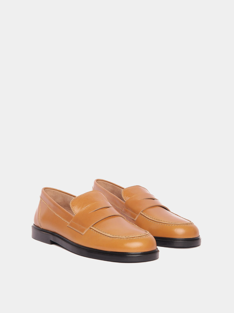 Dijon leather penny loafers