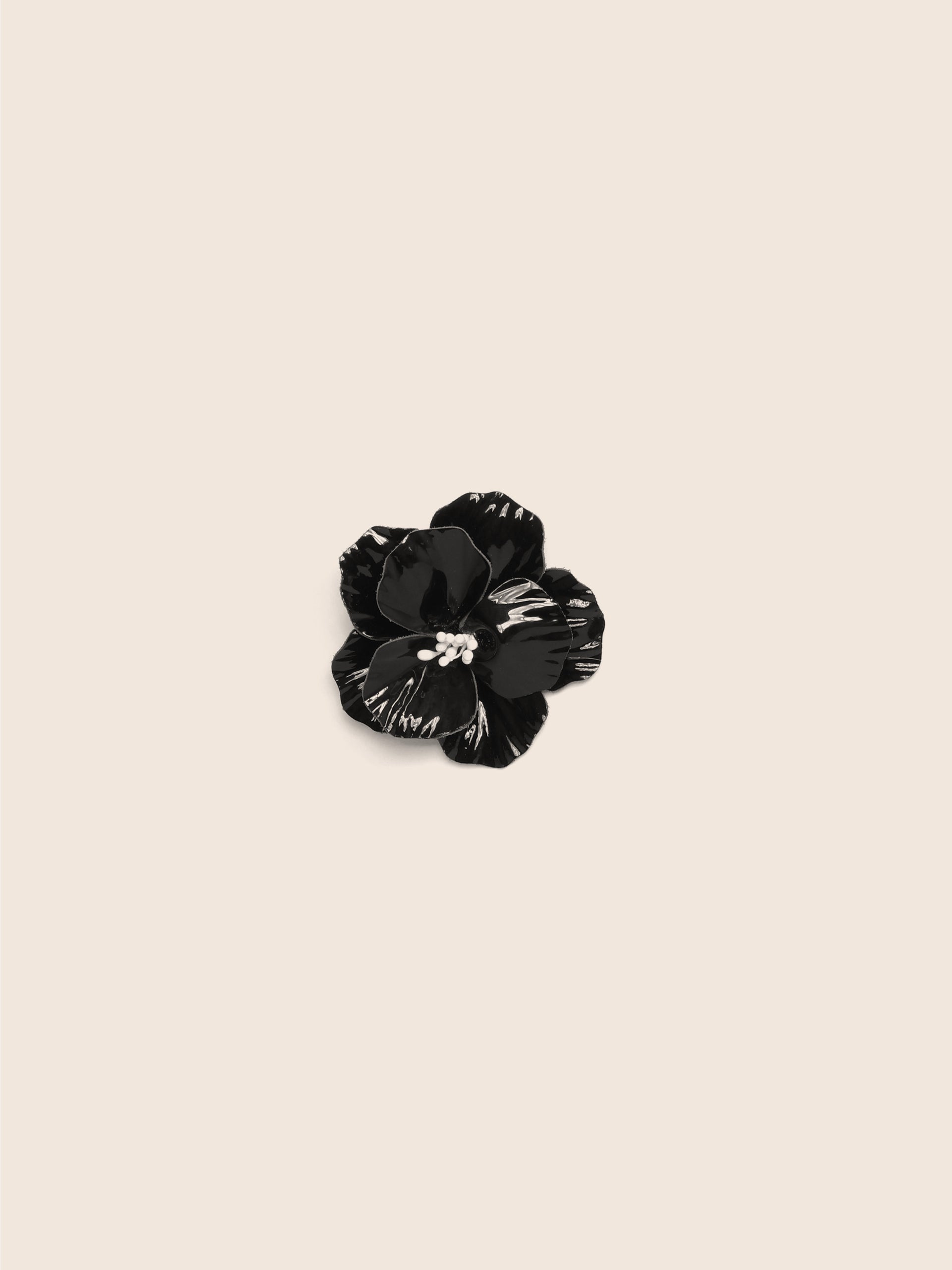Patent Flower Clip Black