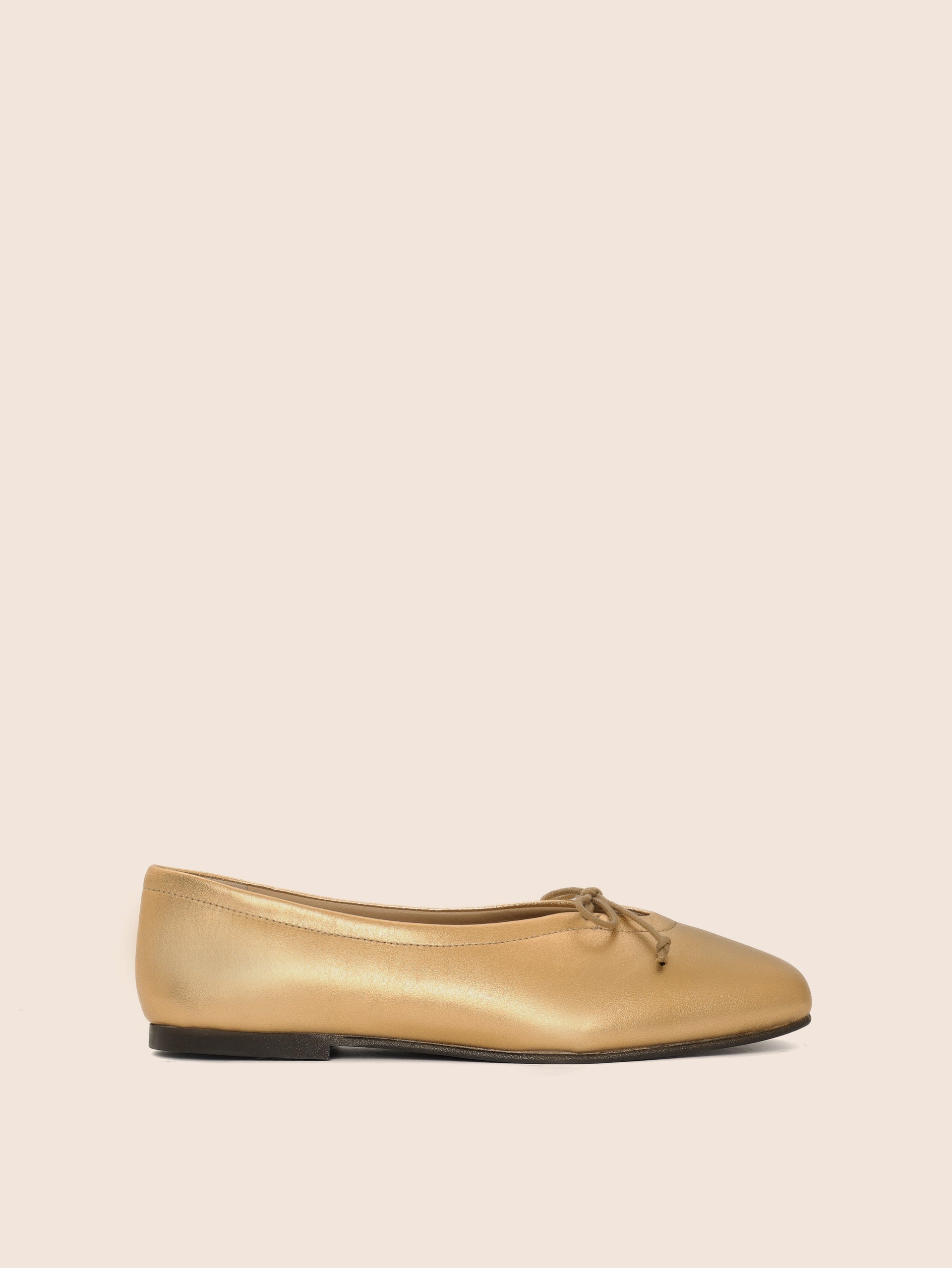 Prato Gold Leather Ballet Flats Maguire Shoes - Main Image
