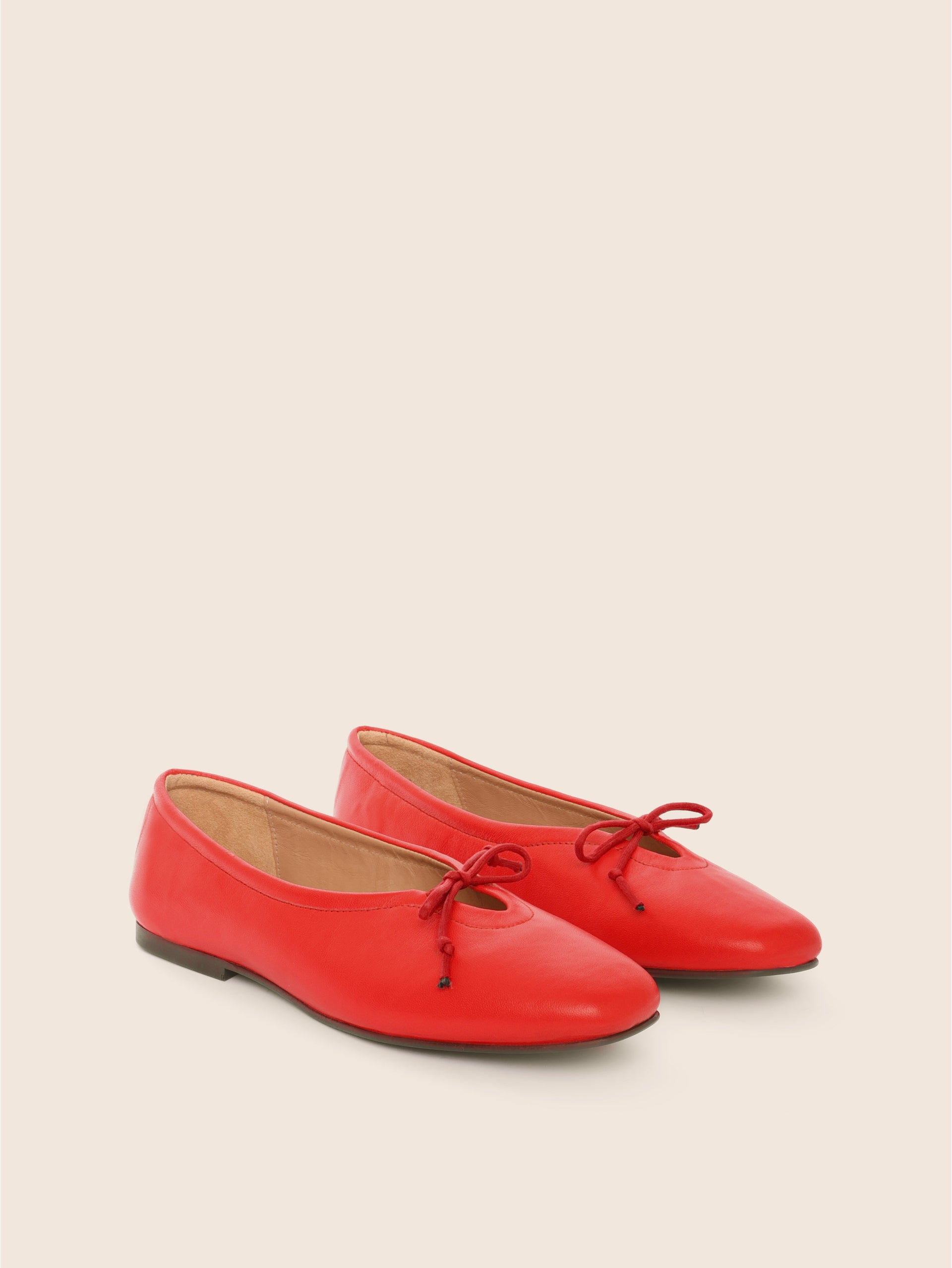 Prato Red Leather Ballet Flats Maguire Shoes - Main Image