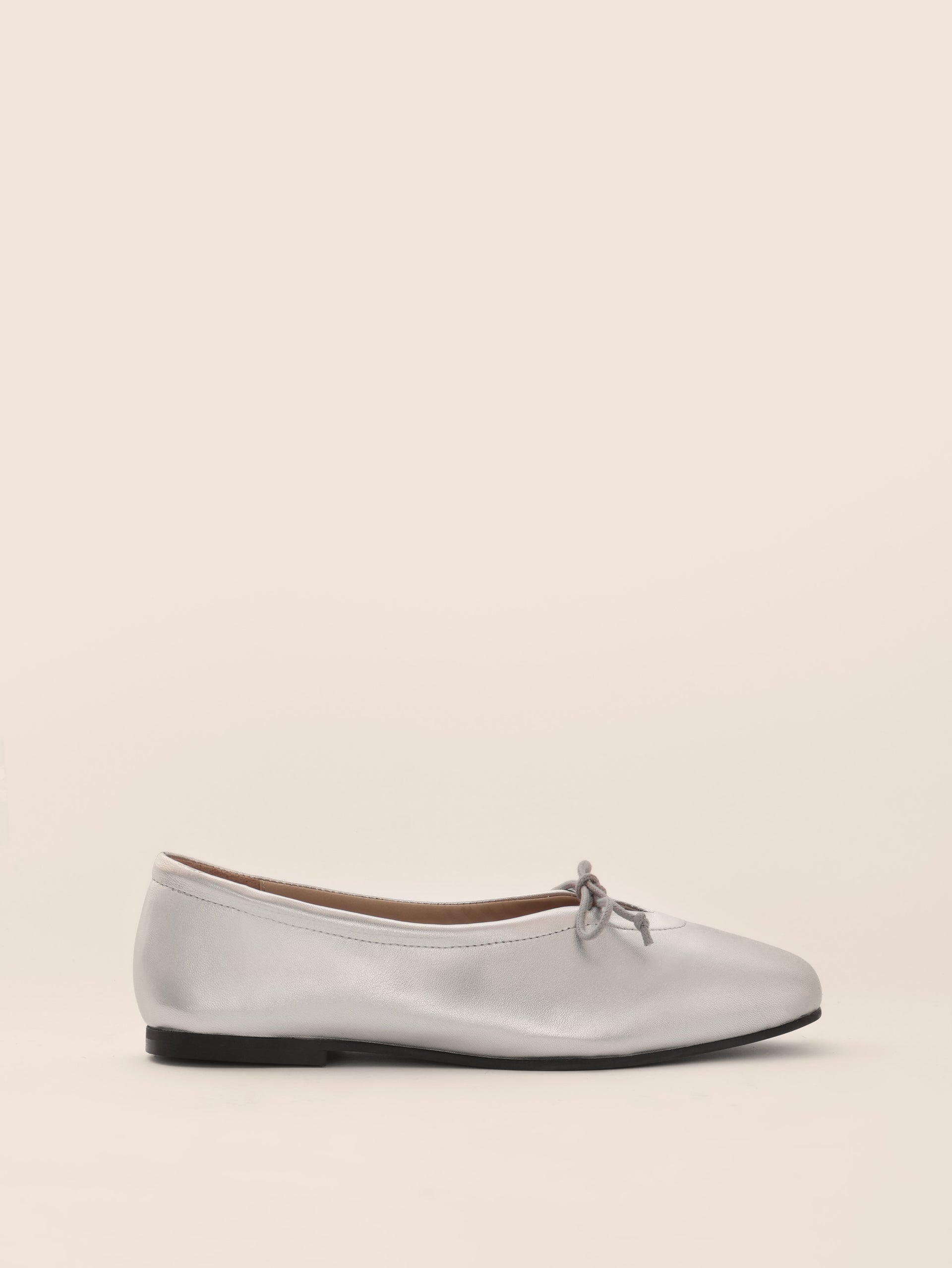 Maguire Prato Leather Ballet Flats - Silver