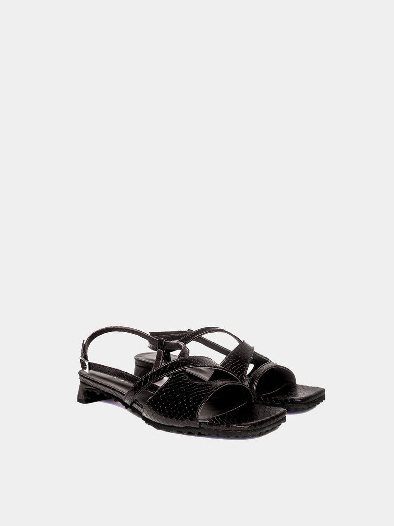 Roda Sandale Noire Snake