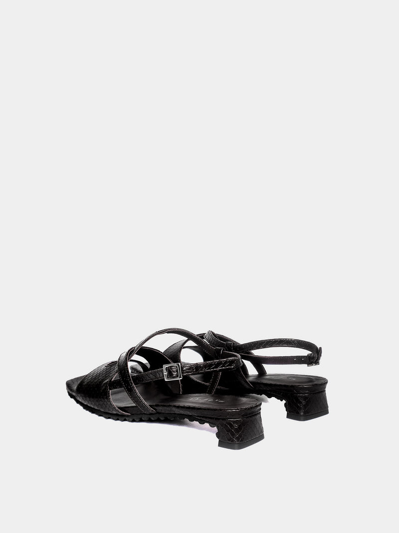 Roda Sandale Noire Snake