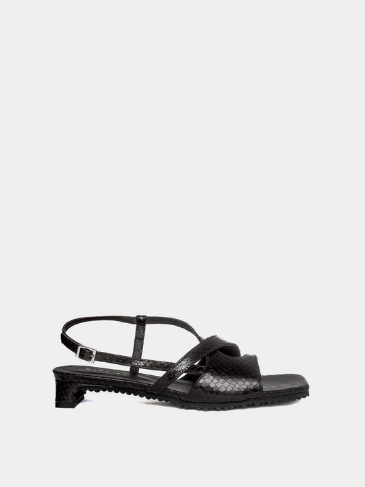 Roda Sandale Noire Snake