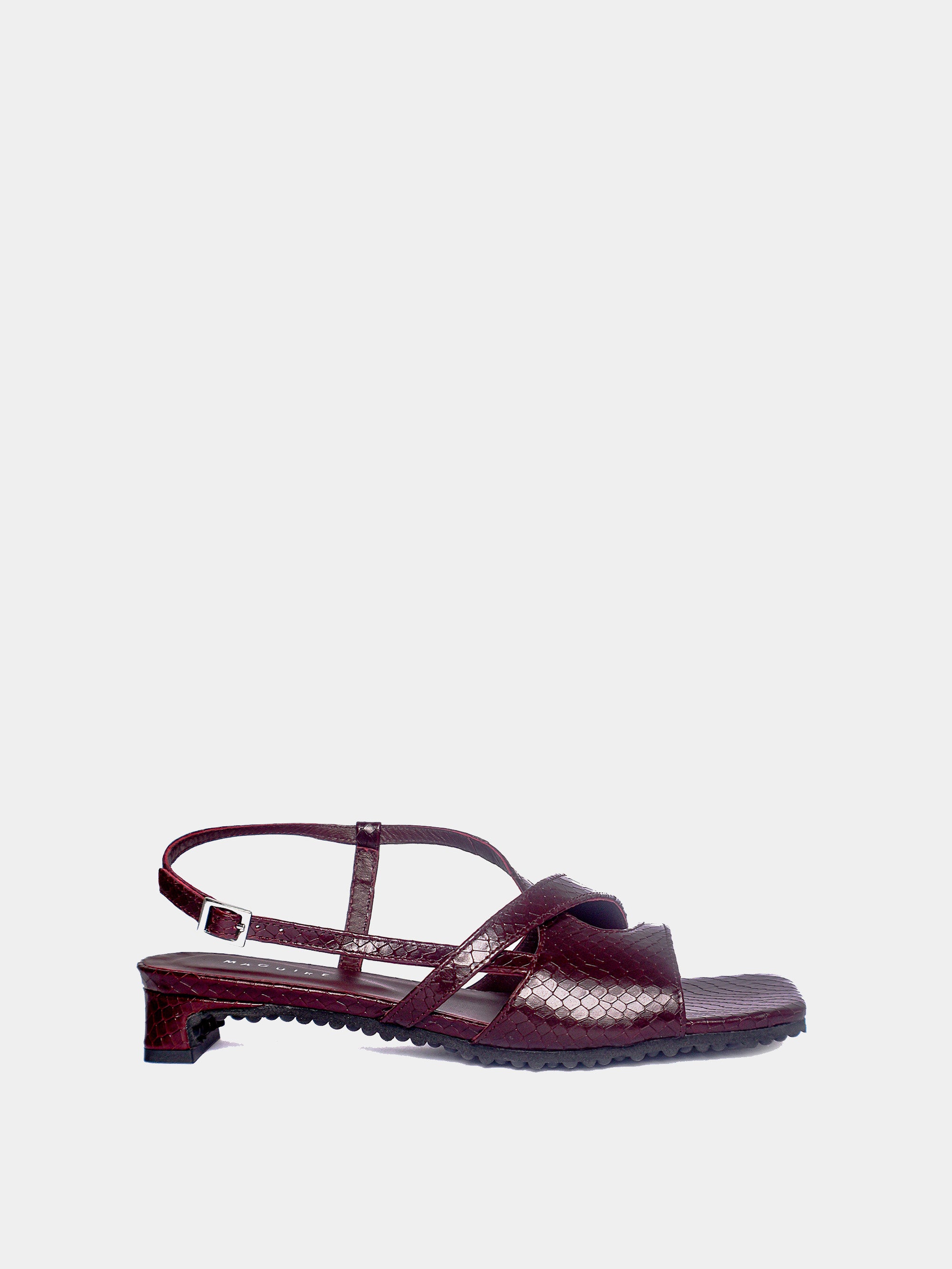 Roda Bordeaux Snake Sandal