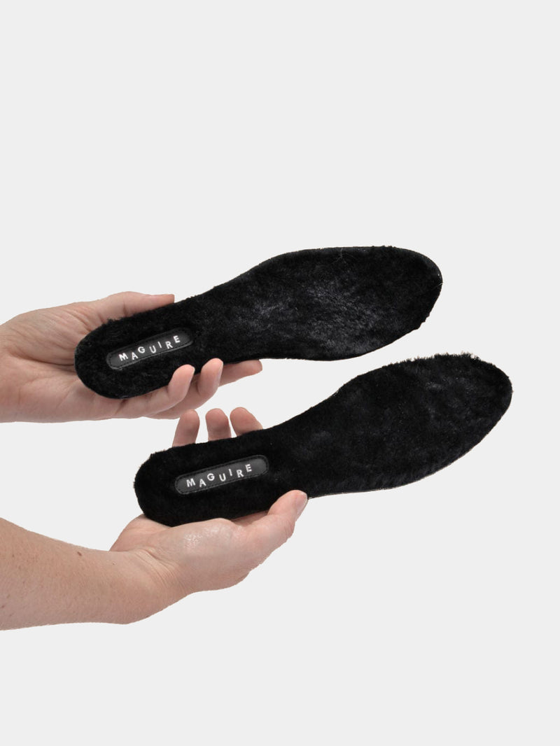 Shearling insoles.