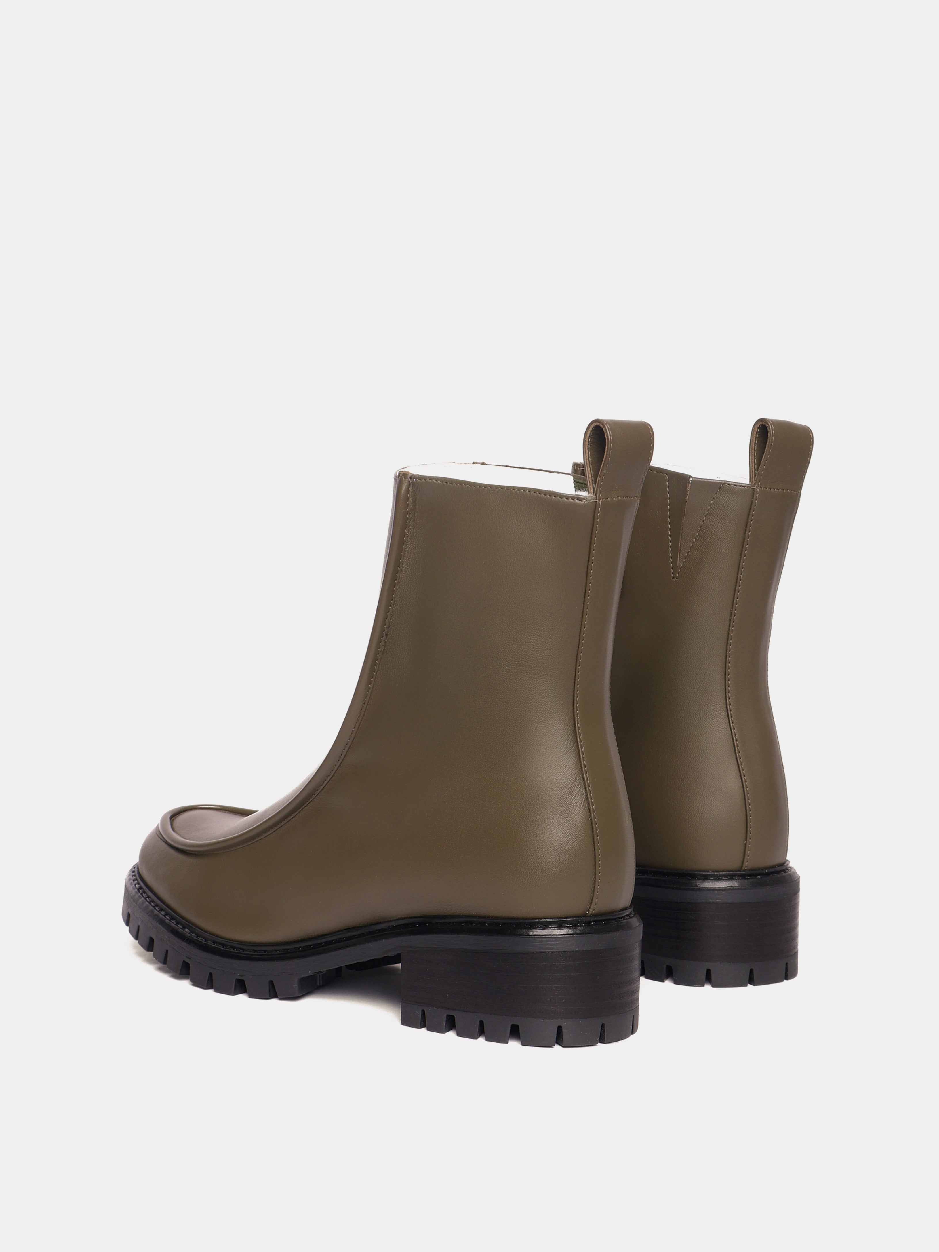 Vigo Sheepskin Lined Leather Winter Boot Olive | Maguire Shoes