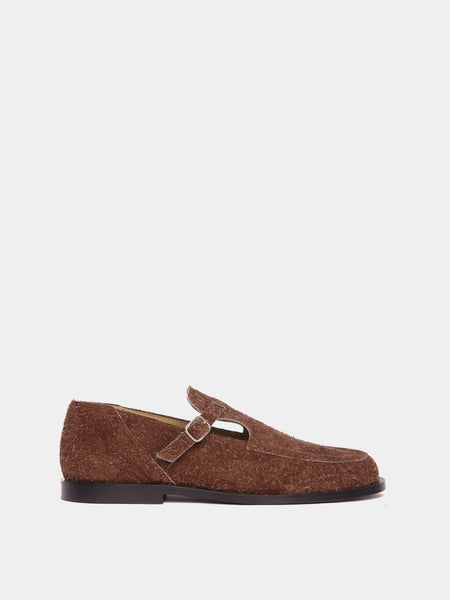 Zafra Brown Brushed Suede Mary Jane | Maguire Shoes