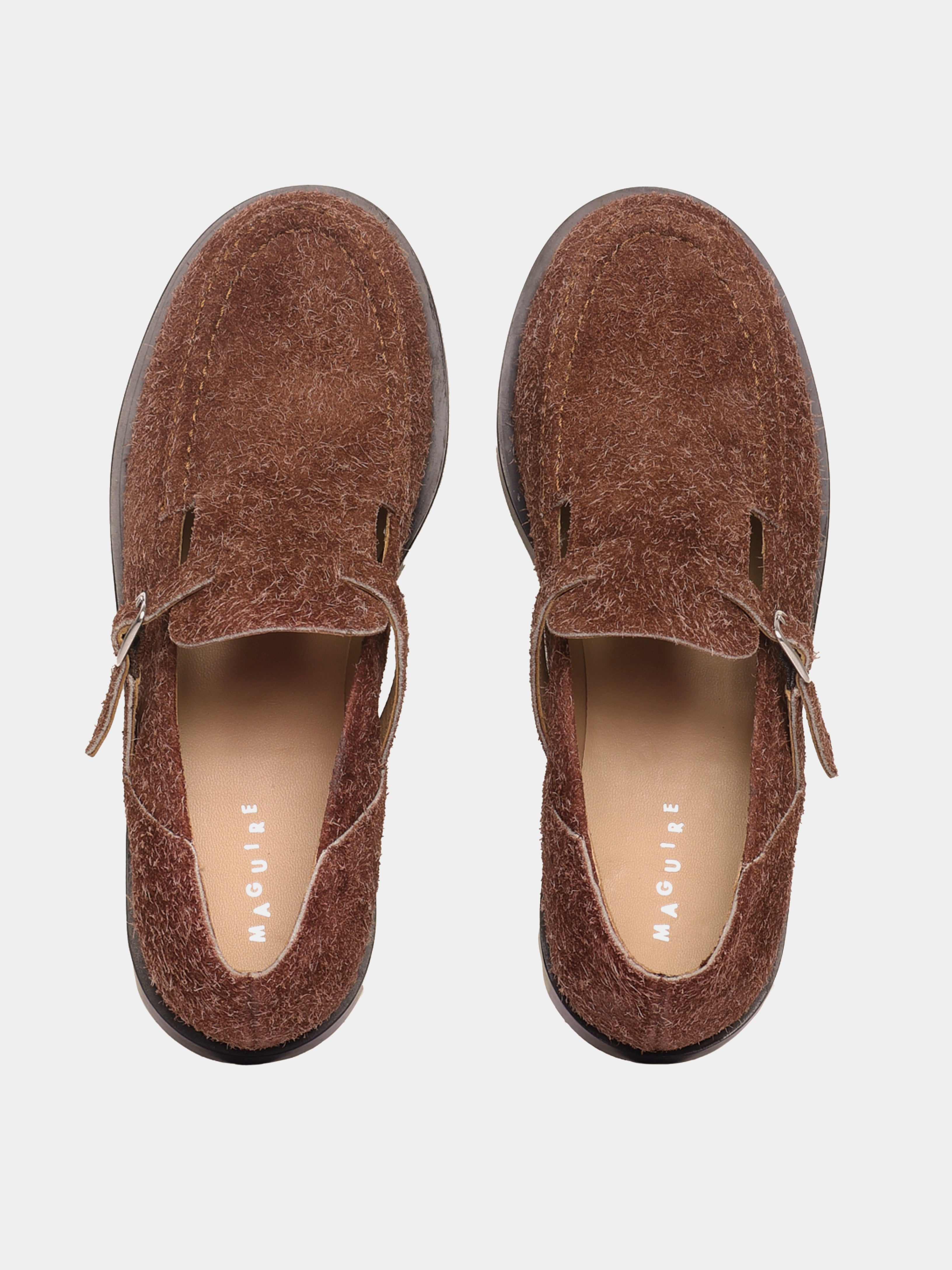 Zafra Brown Brushed Suede Mary Jane | Maguire Shoes
