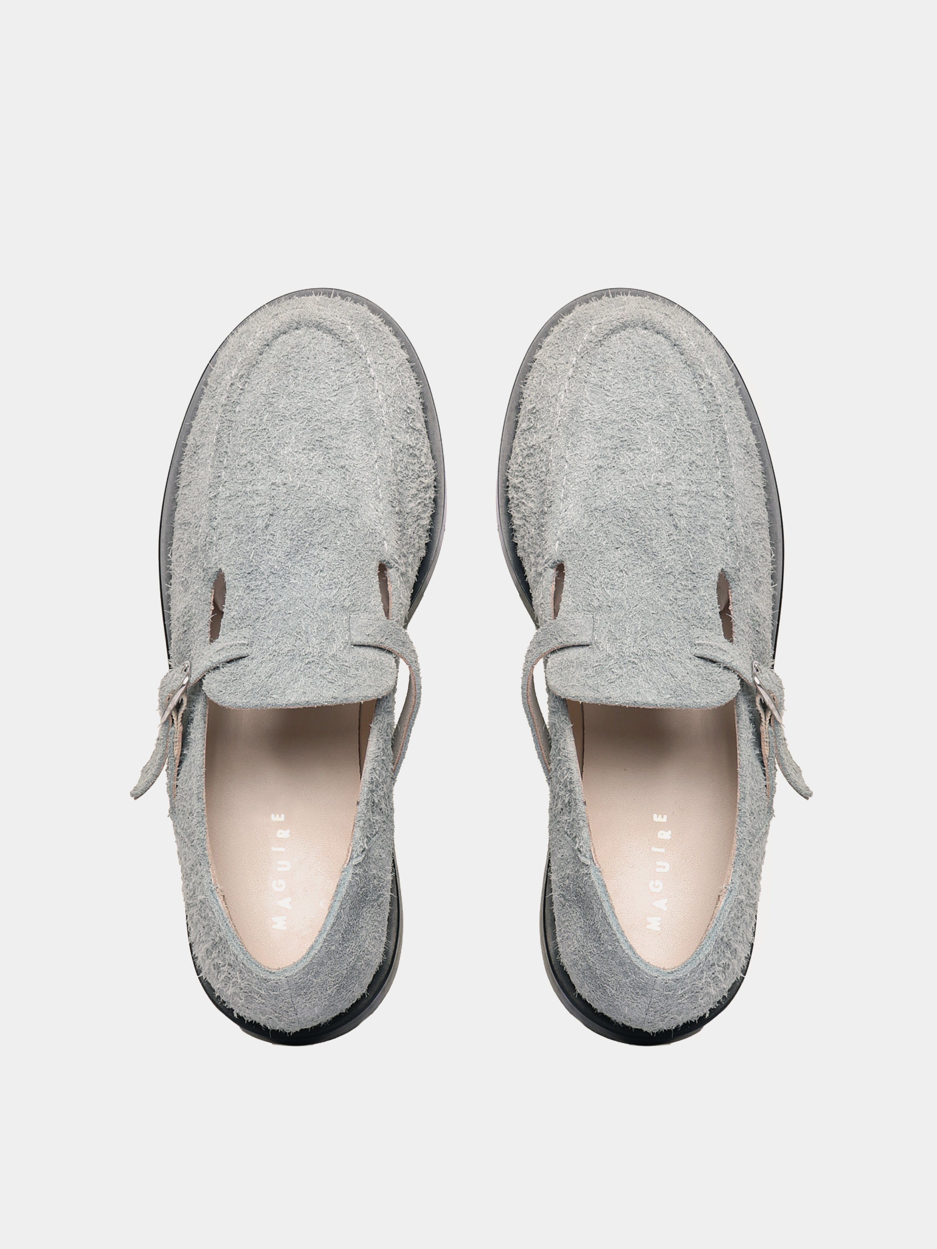 Zafra Grey Brushed Suede Mary Jane | Maguire Shoes