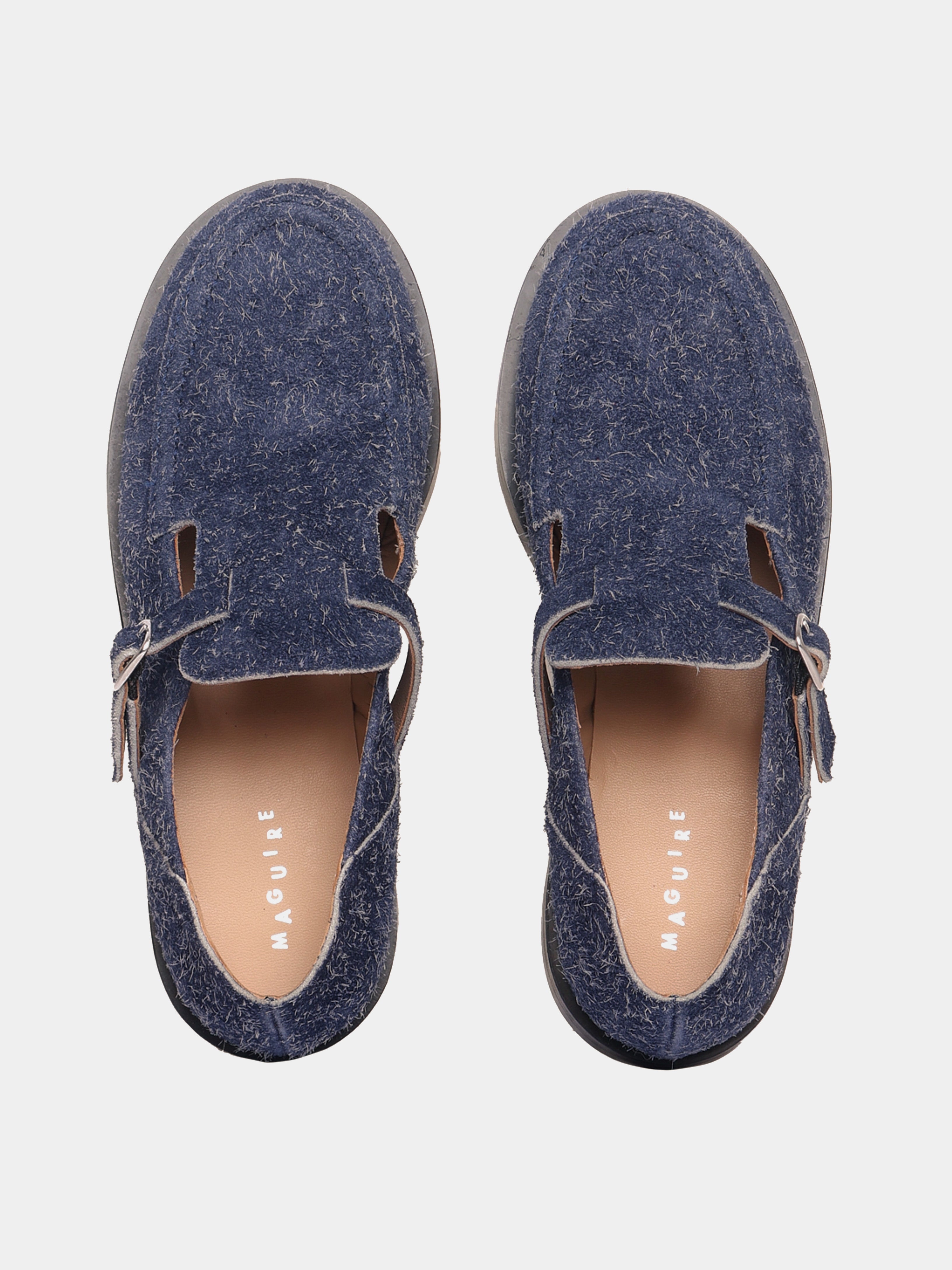 Zafra Navy Brushed Suede Mary Jane | Maguire Shoes