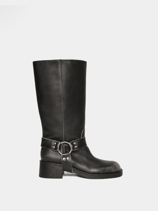 Lucca Brushed Black Boot