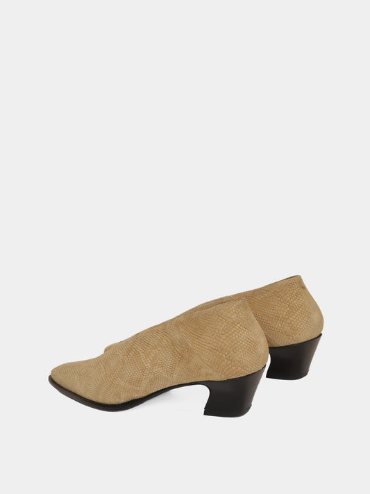 Soria Tan Snake Heel