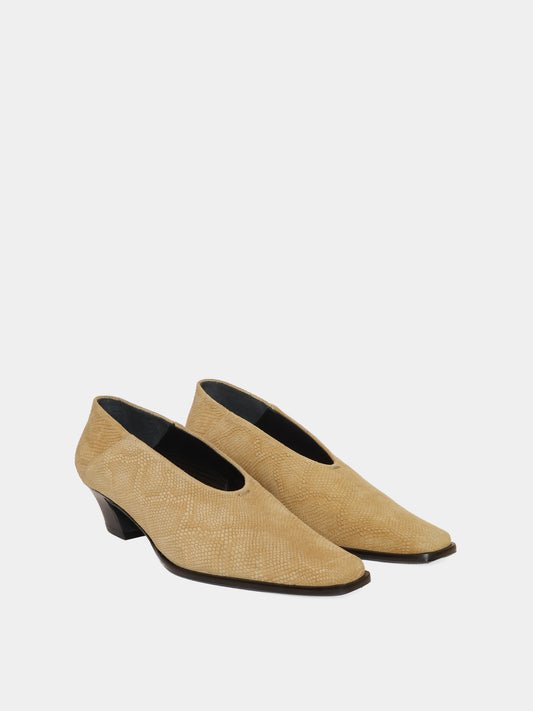 Soria Tan Snake Heel